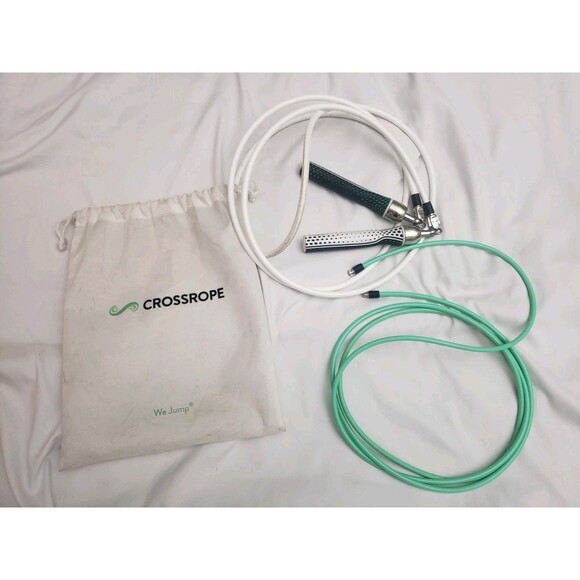 Crossrope Get Lean Weighted Jump Rope Set Size M 8 - 6 1/4 lb & 1/2 lb - Picture 1 of 10